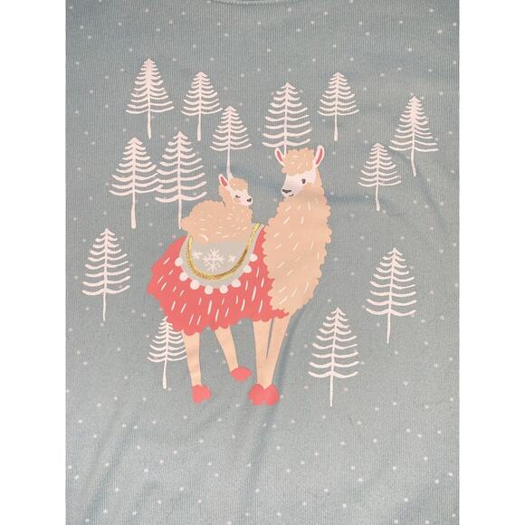 Lauren Conrad Intimates Large Lounge PJ Pajama Llama Sweater Sleepwear - Picture 2 of 4